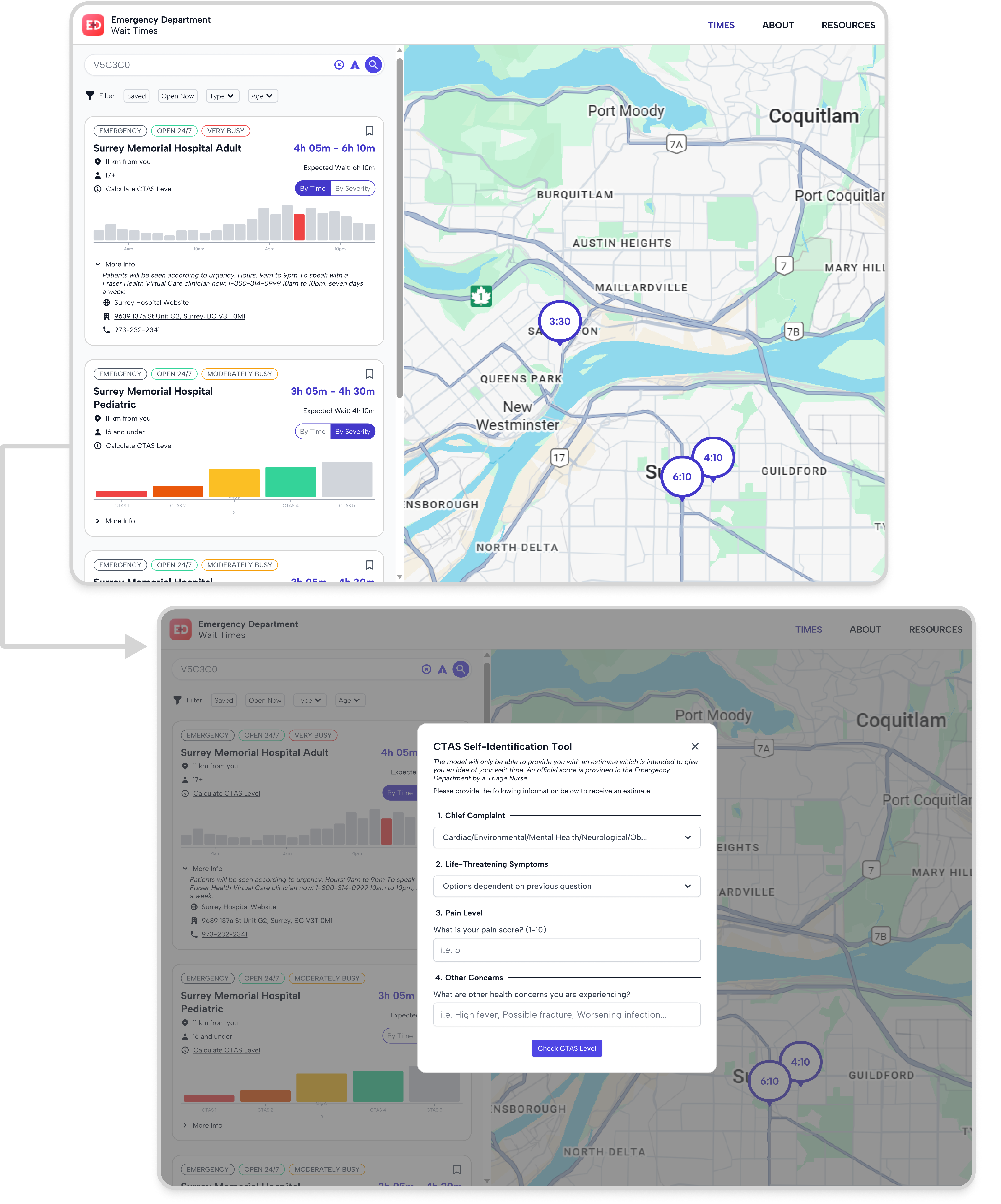 ED website screenshot