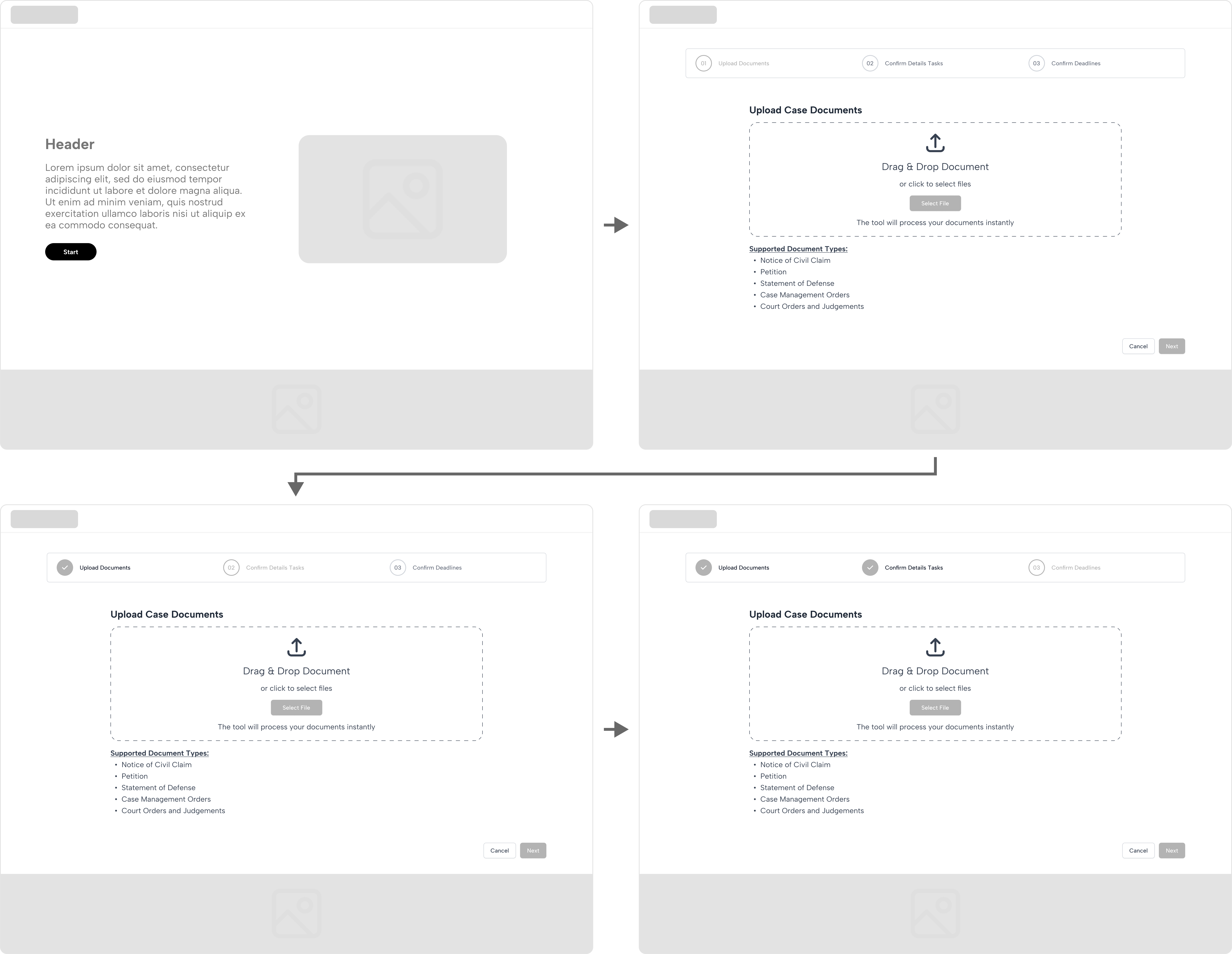 Pleach wireframes